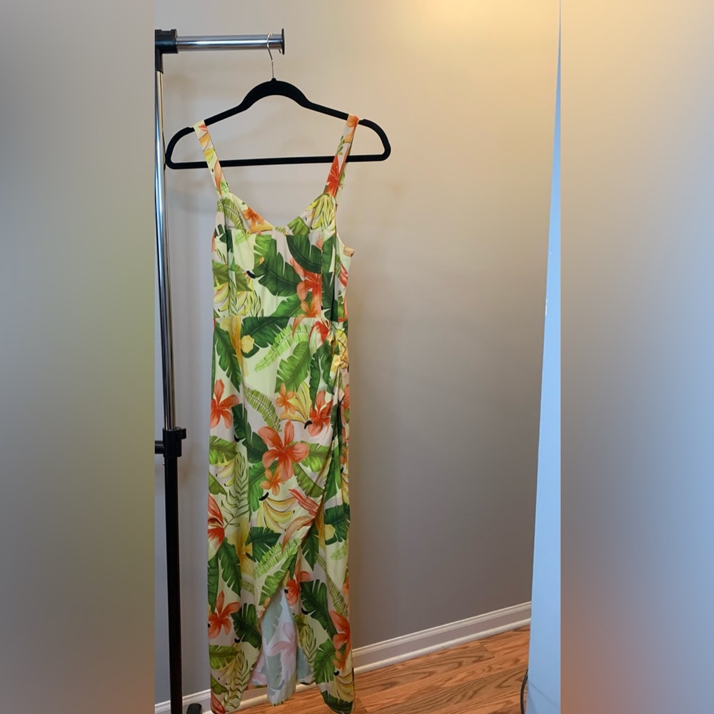 Shore Tropical Floral Print Dress | Size L